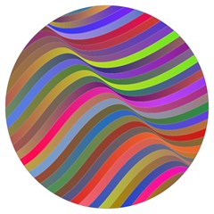 Psychedelic Surreal Background Round Trivet