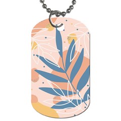 Summer Pattern Tropical Design Nature Green Plant Dog Tag (two Sides)