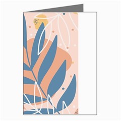 Summer Pattern Tropical Design Nature Green Plant Greeting Card by Maspions