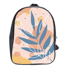 Summer Pattern Tropical Design Nature Green Plant School Bag (large)