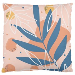 Summer Pattern Tropical Design Nature Green Plant Large Cushion Case (two Sides)