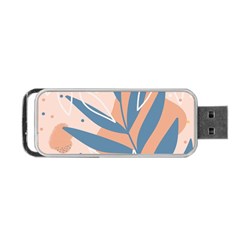 Summer Pattern Tropical Design Nature Green Plant Portable Usb Flash (one Side)