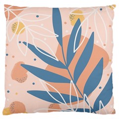 Summer Pattern Tropical Design Nature Green Plant Standard Premium Plush Fleece Cushion Case (one Side) by Maspions