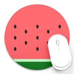 Watermelon Melon Fruit Healthy Food Meal Breakfast Lunch Juice Lemonade Summer Round Mousepad