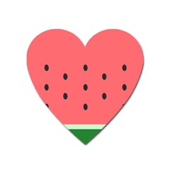 Watermelon Melon Fruit Healthy Food Meal Breakfast Lunch Juice Lemonade Summer Heart Magnet by Maspions