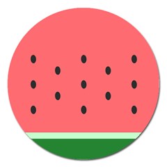 Watermelon Melon Fruit Healthy Food Meal Breakfast Lunch Juice Lemonade Summer Magnet 5  (round) by Maspions