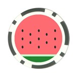 Watermelon Melon Fruit Healthy Food Meal Breakfast Lunch Juice Lemonade Summer Poker Chip Card Guard Front