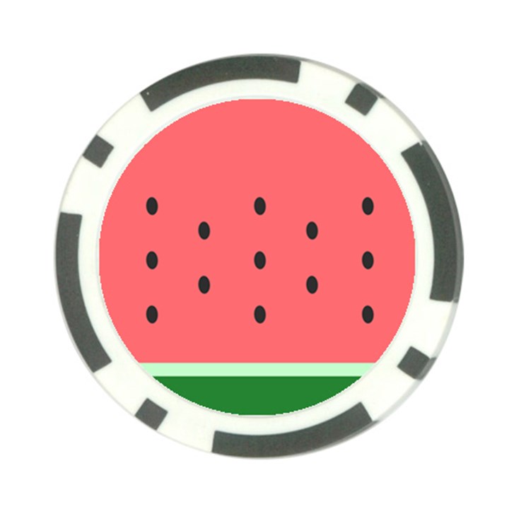 Watermelon Melon Fruit Healthy Food Meal Breakfast Lunch Juice Lemonade Summer Poker Chip Card Guard