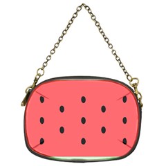 Watermelon Melon Fruit Healthy Food Meal Breakfast Lunch Juice Lemonade Summer Chain Purse (one Side) by Maspions