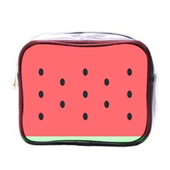 Watermelon Melon Fruit Healthy Food Meal Breakfast Lunch Juice Lemonade Summer Mini Toiletries Bag (one Side) by Maspions