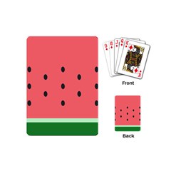 Watermelon Melon Fruit Healthy Food Meal Breakfast Lunch Juice Lemonade Summer Playing Cards Single Design (mini)