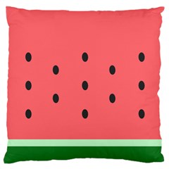 Watermelon Melon Fruit Healthy Food Meal Breakfast Lunch Juice Lemonade Summer Large Cushion Case (one Side) by Maspions