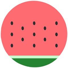 Watermelon Melon Fruit Healthy Food Meal Breakfast Lunch Juice Lemonade Summer Wooden Puzzle Round by Maspions