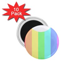 Rainbow Cloud Background Pastel Template Multi Coloured Abstract 1 75  Magnets (10 Pack) 