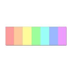 Rainbow Cloud Background Pastel Template Multi Coloured Abstract Sticker (bumper)