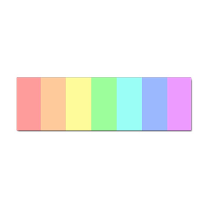 Rainbow Cloud Background Pastel Template Multi Coloured Abstract Sticker (Bumper)