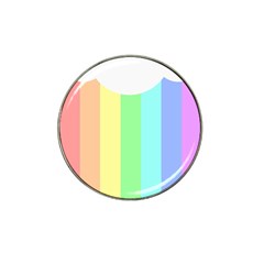 Rainbow Cloud Background Pastel Template Multi Coloured Abstract Hat Clip Ball Marker (4 Pack)