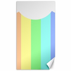 Rainbow Cloud Background Pastel Template Multi Coloured Abstract Canvas 40  X 72 