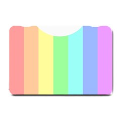 Rainbow Cloud Background Pastel Template Multi Coloured Abstract Small Doormat by Maspions