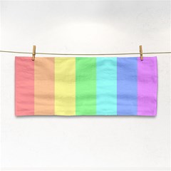 Rainbow Cloud Background Pastel Template Multi Coloured Abstract Hand Towel