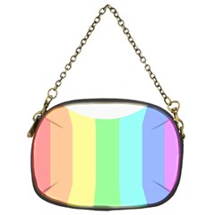 Rainbow Cloud Background Pastel Template Multi Coloured Abstract Chain Purse (one Side)