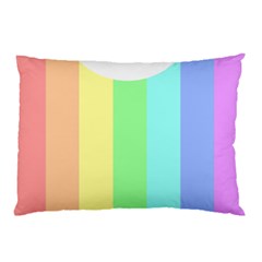 Rainbow Cloud Background Pastel Template Multi Coloured Abstract Pillow Case by Maspions