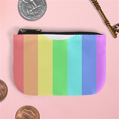 Rainbow Cloud Background Pastel Template Multi Coloured Abstract Mini Coin Purse