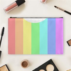 Rainbow Cloud Background Pastel Template Multi Coloured Abstract Cosmetic Bag (large)