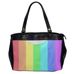 Rainbow Cloud Background Pastel Template Multi Coloured Abstract Oversize Office Handbag