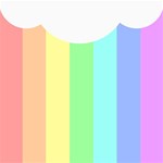 Rainbow Cloud Background Pastel Template Multi Coloured Abstract Play Mat (Rectangle) Front