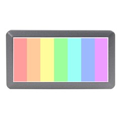 Rainbow Cloud Background Pastel Template Multi Coloured Abstract Memory Card Reader (mini) by Maspions