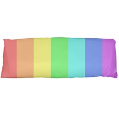 Rainbow Cloud Background Pastel Template Multi Coloured Abstract Body Pillow Case (dakimakura) by Maspions