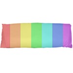 Rainbow Cloud Background Pastel Template Multi Coloured Abstract Body Pillow Case Dakimakura (Two Sides) Back