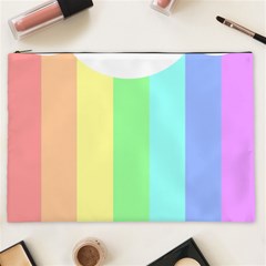 Rainbow Cloud Background Pastel Template Multi Coloured Abstract Cosmetic Bag (xxl)