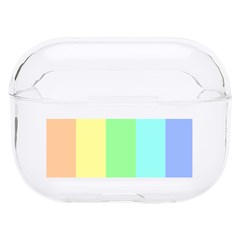 Rainbow Cloud Background Pastel Template Multi Coloured Abstract Hard Pc Airpods Pro Case by Maspions