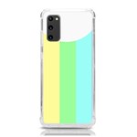 Rainbow Cloud Background Pastel Template Multi Coloured Abstract Samsung Galaxy S20 6.2 Inch TPU UV Case Front