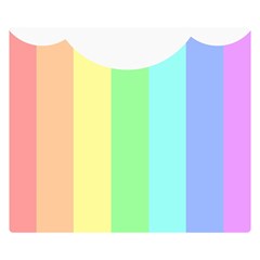 Rainbow Cloud Background Pastel Template Multi Coloured Abstract Premium Plush Fleece Blanket (small) by Maspions