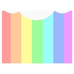 Rainbow Cloud Background Pastel Template Multi Coloured Abstract Premium Plush Fleece Blanket (extra Small) by Maspions