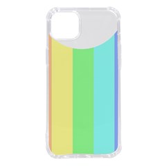 Rainbow Cloud Background Pastel Template Multi Coloured Abstract Iphone 14 Plus Tpu Uv Print Case by Maspions