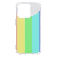 Rainbow Cloud Background Pastel Template Multi Coloured Abstract Iphone 14 Pro Tpu Uv Print Case by Maspions