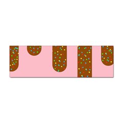 Ice Cream Dessert Food Cake Chocolate Sprinkles Sweet Colorful Drip Sauce Cute Sticker (bumper) by Maspions