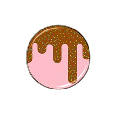 Ice Cream Dessert Food Cake Chocolate Sprinkles Sweet Colorful Drip Sauce Cute Hat Clip Ball Marker by Maspions