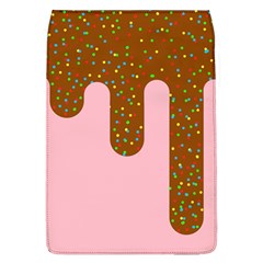 Ice Cream Dessert Food Cake Chocolate Sprinkles Sweet Colorful Drip Sauce Cute Removable Flap Cover (l) by Maspions