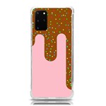 Ice Cream Dessert Food Cake Chocolate Sprinkles Sweet Colorful Drip Sauce Cute Samsung Galaxy S20Plus 6.7 Inch TPU UV Case Front