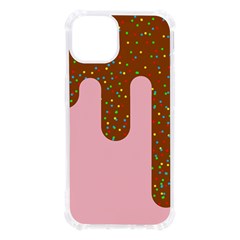 Ice Cream Dessert Food Cake Chocolate Sprinkles Sweet Colorful Drip Sauce Cute Iphone 13 Tpu Uv Print Case by Maspions