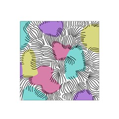 Lines Line Art Pastel Abstract Multicoloured Surfaces Art Satin Bandana Scarf 22  X 22 