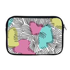 Lines Line Art Pastel Abstract Multicoloured Surfaces Art Apple Macbook Pro 17  Zipper Case