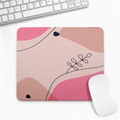 Pink Pattern Line Art Texture Minimalist Design Large Mousepad by Maspions