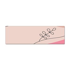 Pink Pattern Line Art Texture Minimalist Design Sticker Bumper (100 Pack)