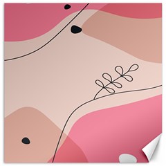 Pink Pattern Line Art Texture Minimalist Design Canvas 16  X 16 